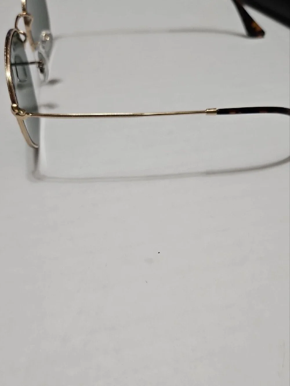 Ray Ban 3548-N 001 Gold Frame Green Lens Sunglasses W/ Black Case Men 51 21 145